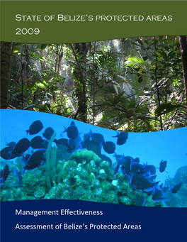 State of Belize's Protected Areas 2009