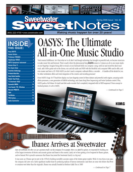 OASYS: the Ultimate All-In-One Music Studio