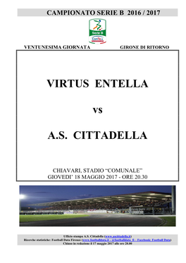 Virtus Entella-Cittadella