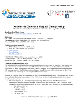 Nationwide Children's Hospital Championship