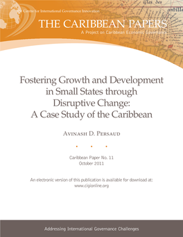 THE CARIBBEAN PAPERS a Project on Caribbean Economic Governance