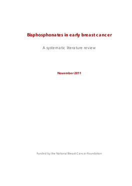 Bisphosphonates in Early Breast Cancer