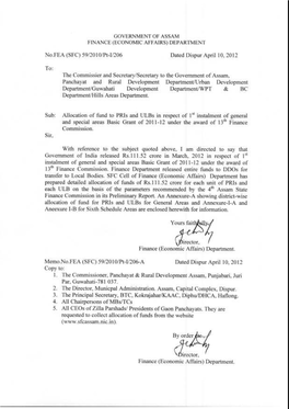 Statement Showing Vcdc & Tvc and Mb&Tc Wise Detailed Allocations of 1