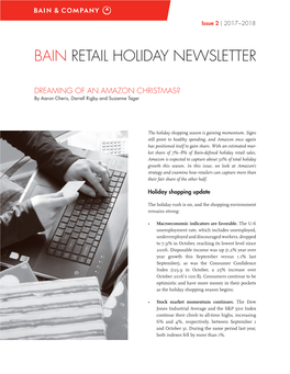 Bain Retail Holiday Newsletter