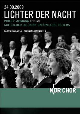 Lichter Der Nacht Philipp Ahmann Leitung Mitglieder Des Ndr Sinfonieorchesters