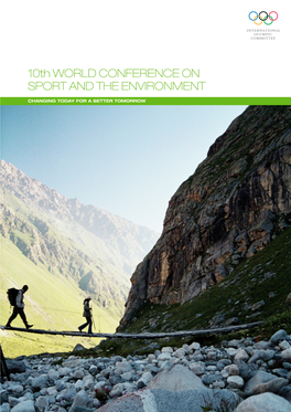 10Th WORLD CONFERENCE on SPORT and the ENVIRONMENT