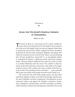 Alma the Younger's Seminal Sermon at Zarahemla