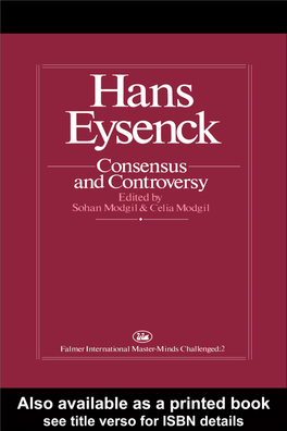 Hans Eysenck