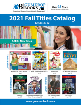 2021 Fall Titles Catalog Grades K-12