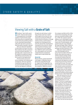 Viewing Salt with a Grain of Salt
