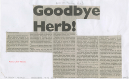 Goodbye Herb!