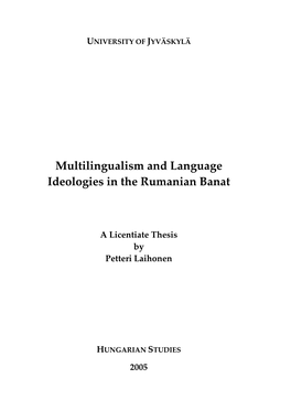 Multilingualism and Language Ideologies in the Rumanian Banat