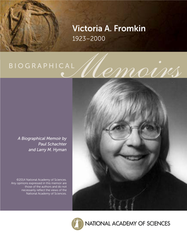 Victoria A. Fromkin 1923–2000