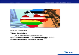 The Baltics Information Technology and Electronics Industries