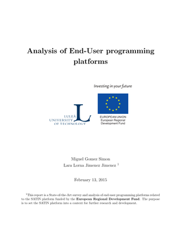 Analysis of End-User Programming Platforms