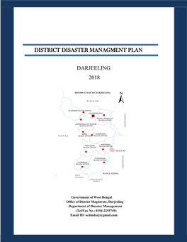 District Disaster Managment Plan Darjeeling 2018