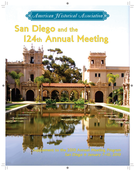 San Diego and the 124Th Annual Meeting