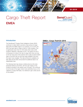 Cargo Theft Report SUPPLY CHAIN INTELLIGENCE CENTER EMEA