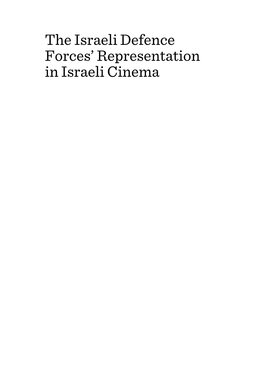 The Israeli Defence Forces' Representation in Israeli Cinema