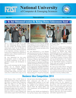 May 2014 Newsletter Vol: 5 Issue: 9 Dr
