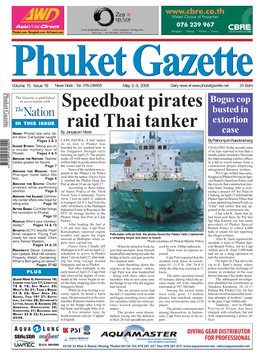 Speedboat Pirates Raid Thai Tanker