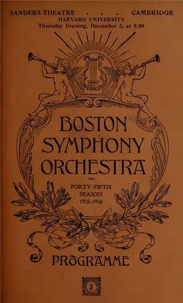 Boston Symphony Orchestra Concert Programs, Season 45,1925