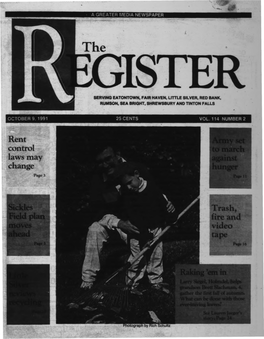 Rent Control Laws May Change 2 OCTOBER 9,1991,THE~REGISTER