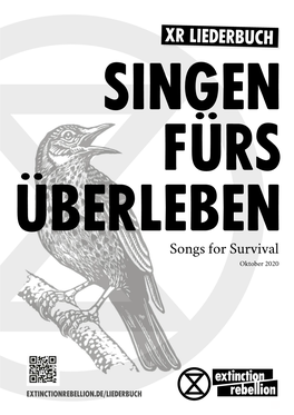 XR Liederbuch Singen Fürs Überleben Songs for Survival Oktober 2020