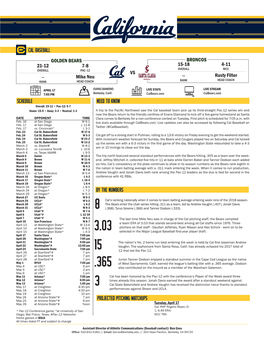 Cal Baseball Schedule Need to Know Vs Golden