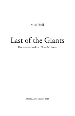 Last of the Giants Het Ware Verhaal Van Guns N’ Roses