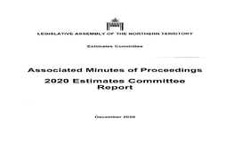 Associated Minutes of Proceedings