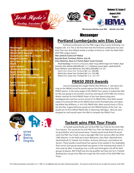 Portland Lumberjacks Win Elias Cup PBA50 2019