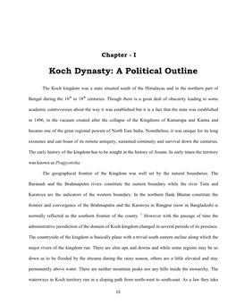 Koch Dynasty: a Political Outline