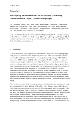 Appendix 3 Investigating Variation in Moth Abundance and Community