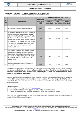 School Transport Services Llc (Sts)