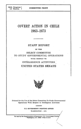 Covert Action in Chile 1963-1973