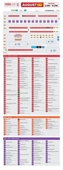 Foodieland August 2019 Map Menu4