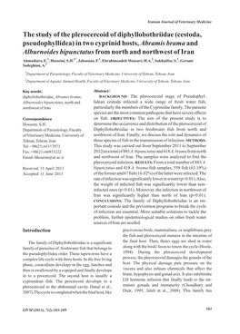 The Study of the Plerocercoid of Diphyllobothriidae (Cestoda, Pseudophyllidea)