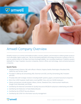 Amwell Company Overview