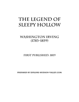 The Legend of Sleepy Hollow