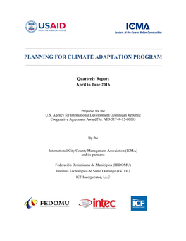 Planning for Climate Adaptation Program