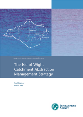 The Isle of Wight Catchment Abstraction Management Strategy