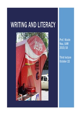 Writing and Literacy