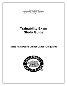 Trainability Exam Study Guide