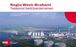 Regio West-Brabant Toekomst Bedrijventerreinen