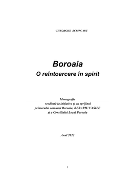 Monografia Comunei Boroaia