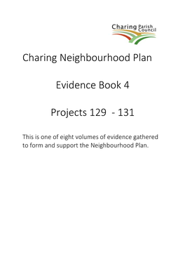 Charing Neighbourhood Plan Evidence Book 4 Projects