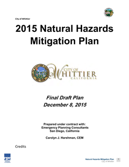 2015 Natural Hazards Mitigation Plan