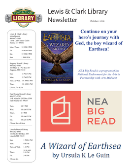 Lewis & Clark Library Newsletter October 2016