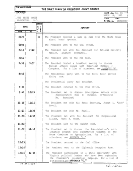 MARCH 19, 1980 I . the WHITE HOUSE Tpfle I WASHINGTON